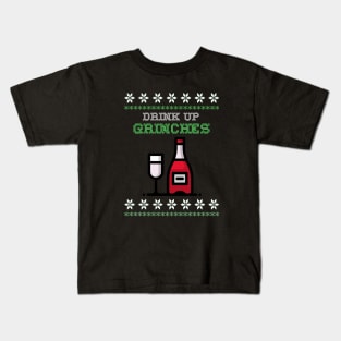 Drink Up Grinches It's Christmas Kids T-Shirt